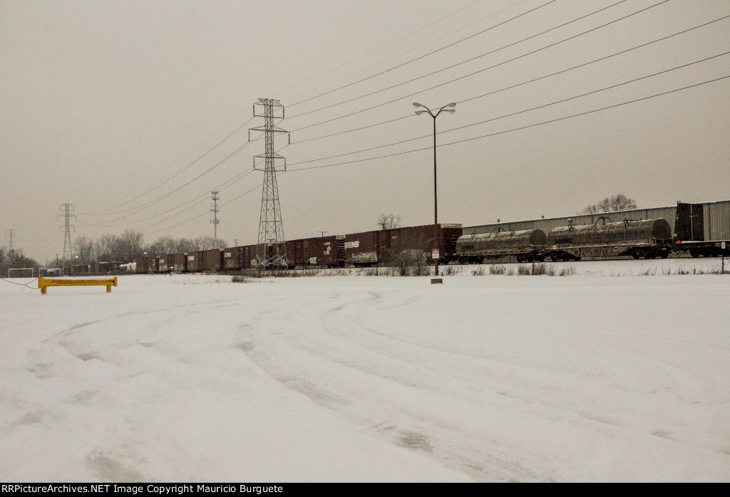 Train arriving to Oakwood yard